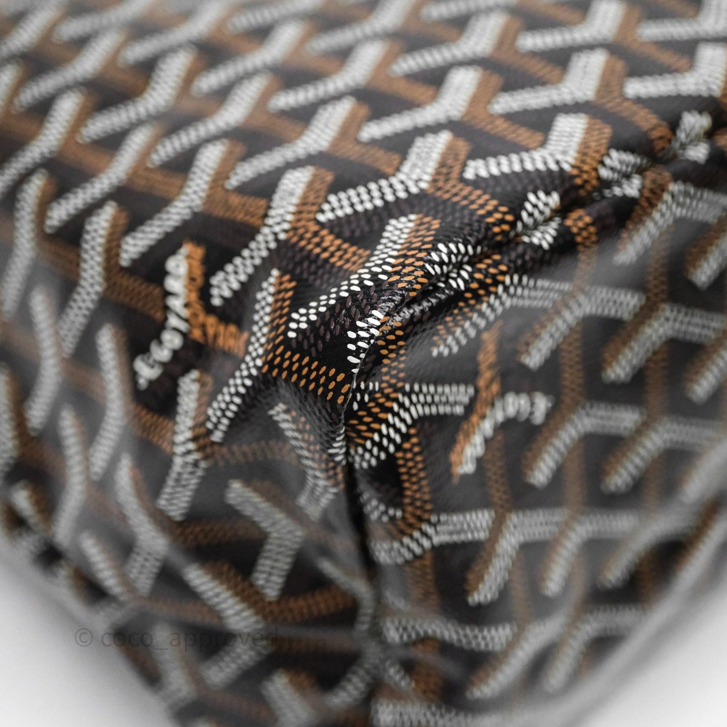 Goyard Bohème Hobo Bag Black/Tan Goyardine Canvas