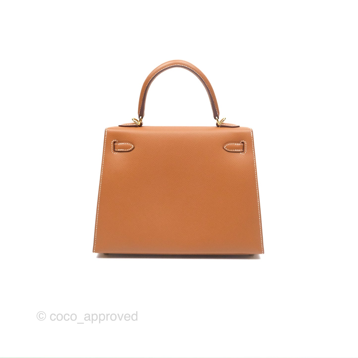 Hermès Kelly 25 Sellier Gold Epsom Gold Hardware