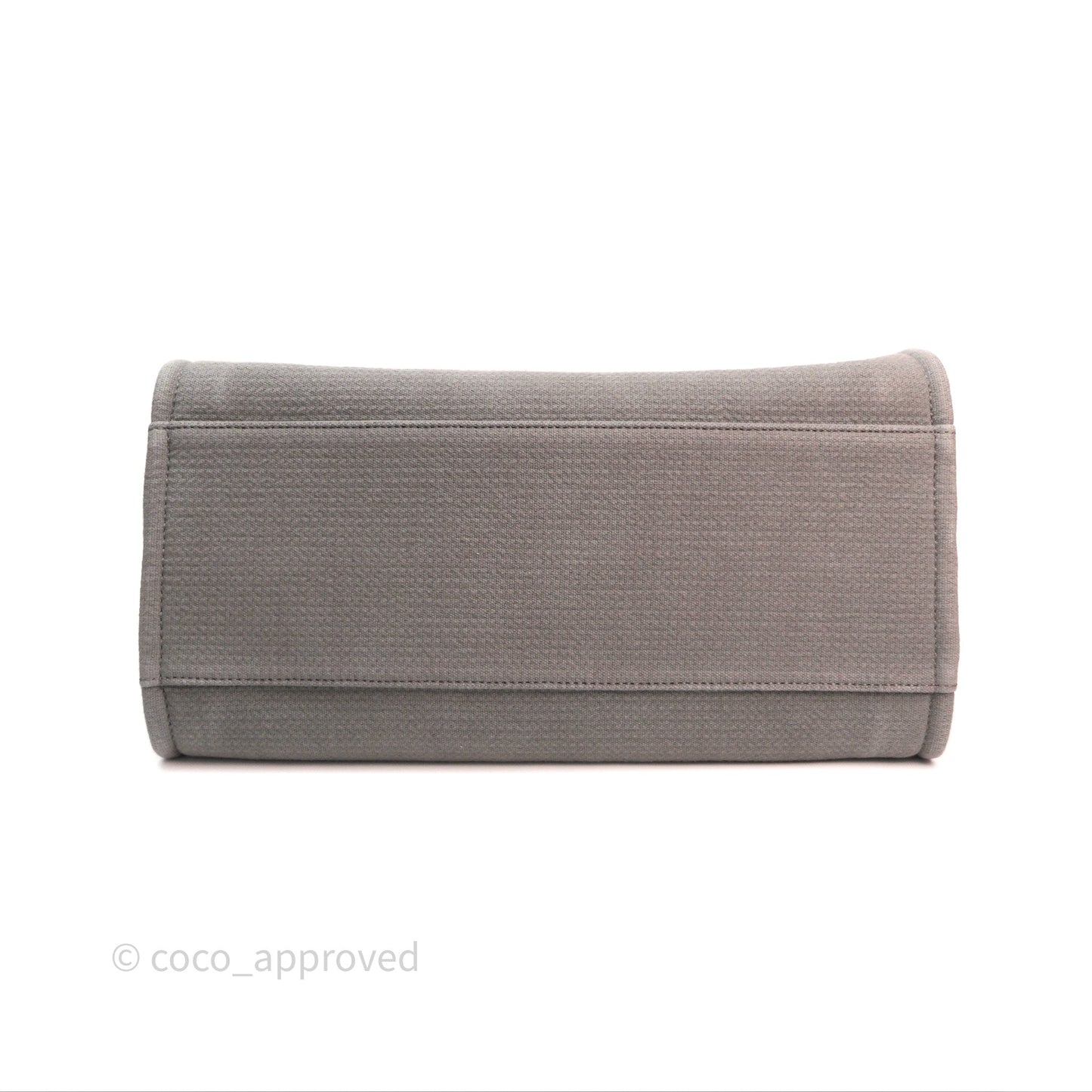 Chanel Canvas Deauville Large Tote Taupe Silver Hardware