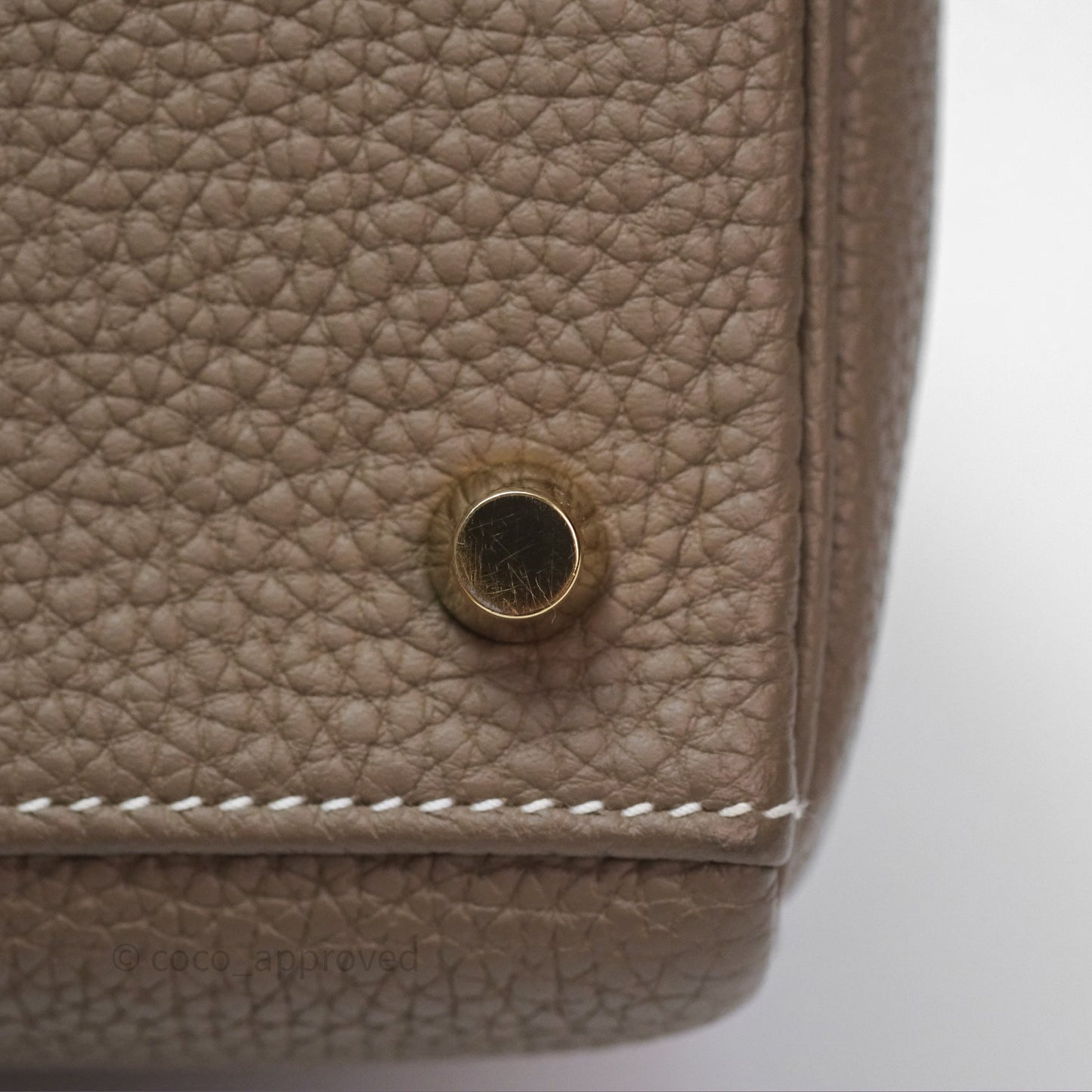 Hermès Kelly II 28 Retourne Etoupe 18 Togo Gold Hardware