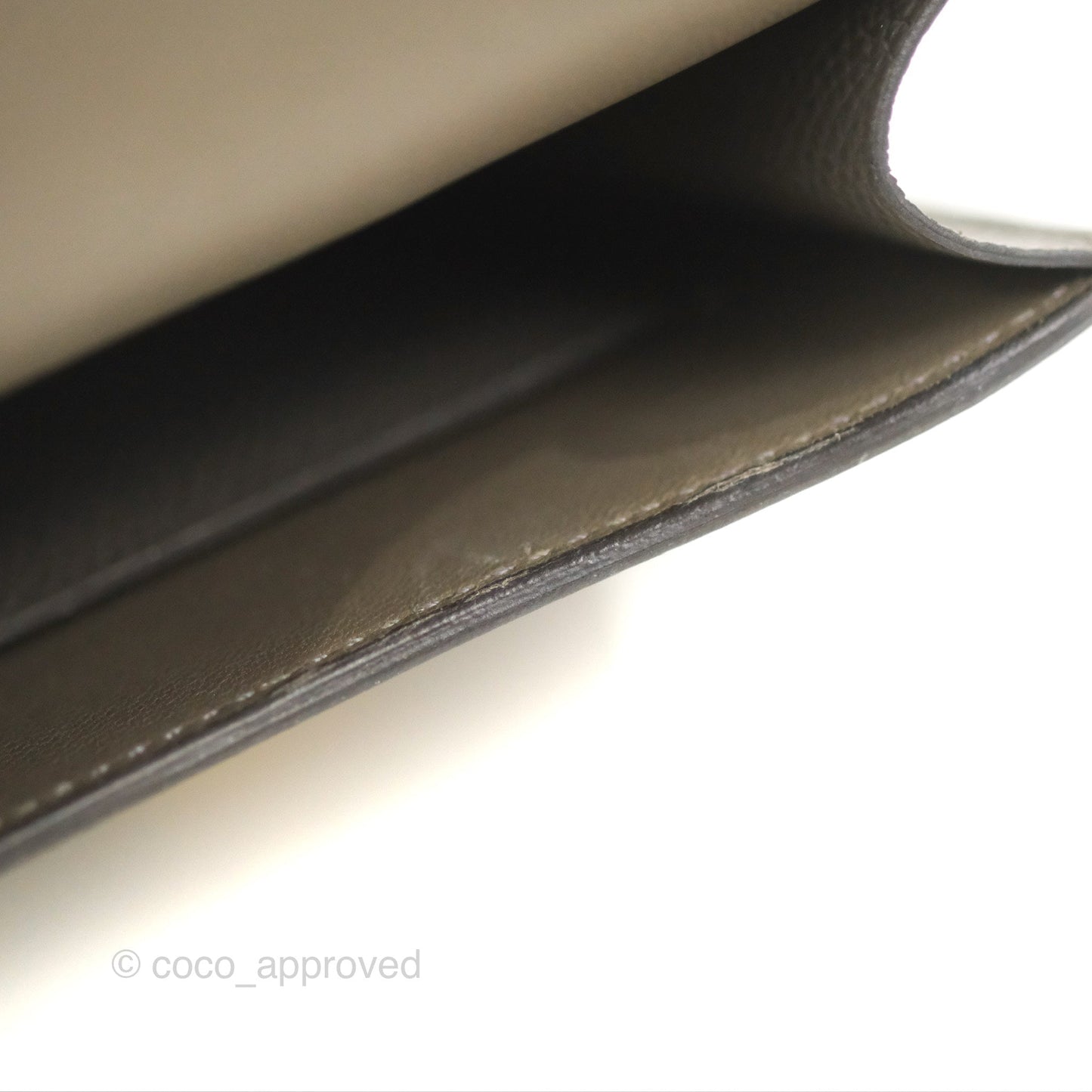 Hermès Constance Slim Wallet Gris Meyer 0L Epsom Gold Hardware