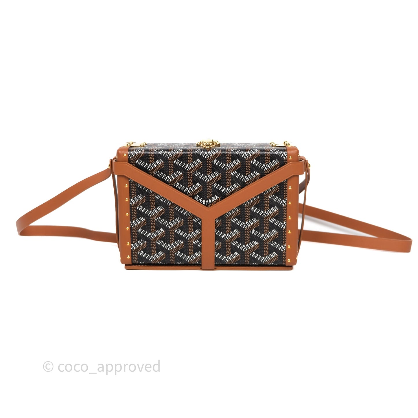 Goyard Minaudiere Trunk Bag Black & Tan