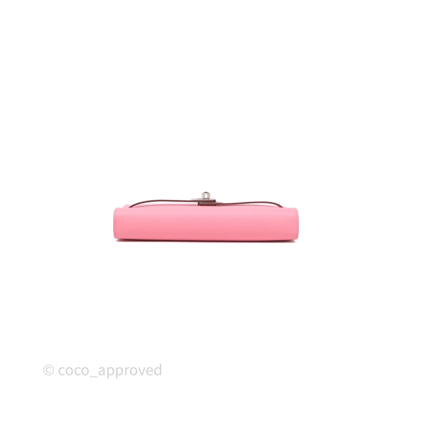 Hermès Kelly To Go Wallet Rose Confetti Epsom Palladium Hardware