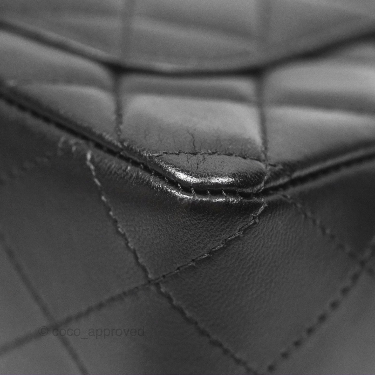 Chanel Quilted Mini Rectangular Black Lambskin Gold Hardware