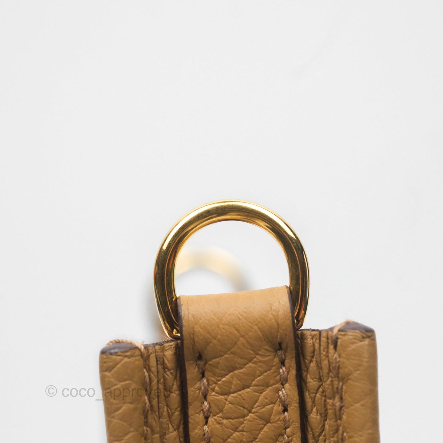 Hermès Mini Evelyne 16 Biscuit 48 Clemence Gold Hardware