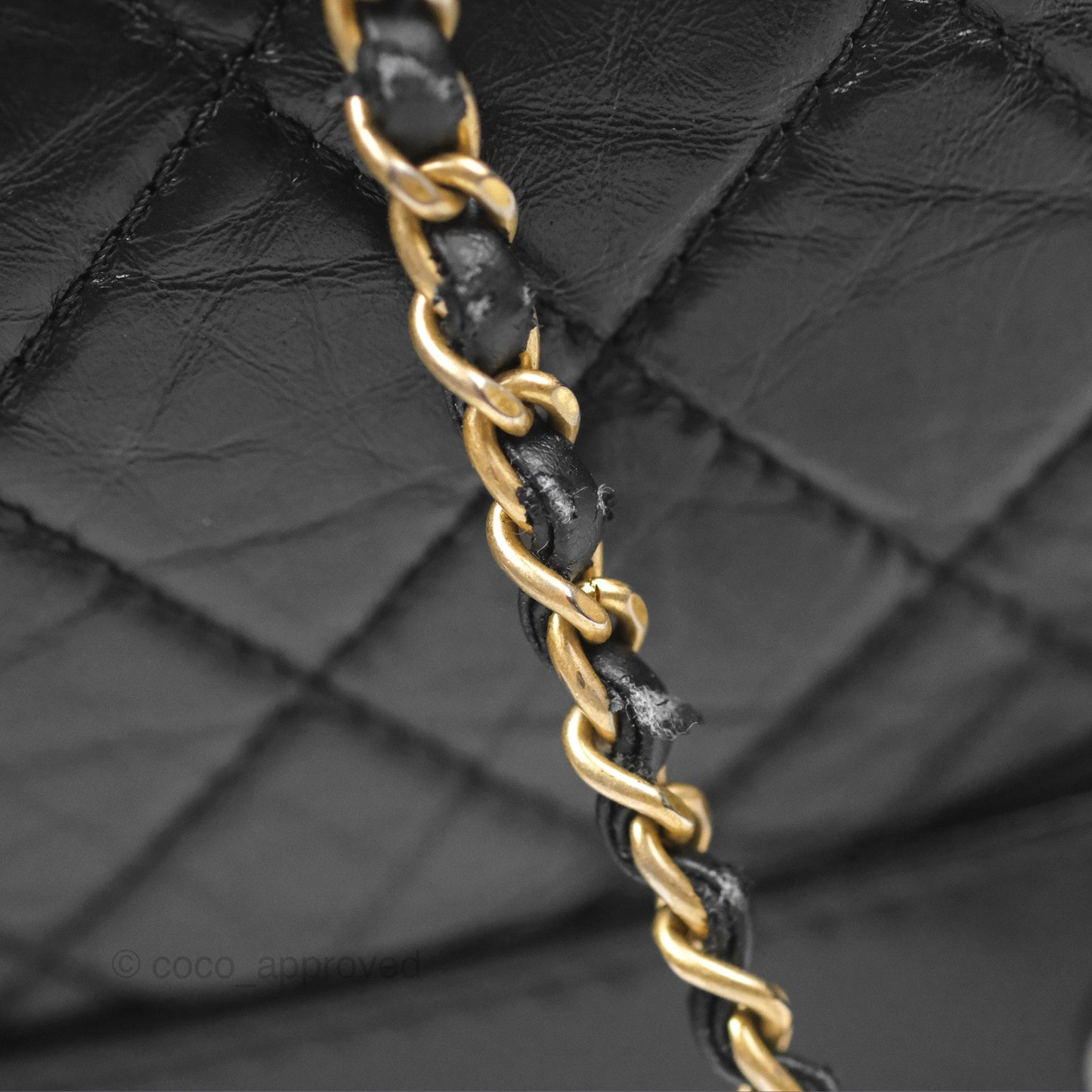 Chanel Small Gabrielle Backpack Black Aged Calfskin