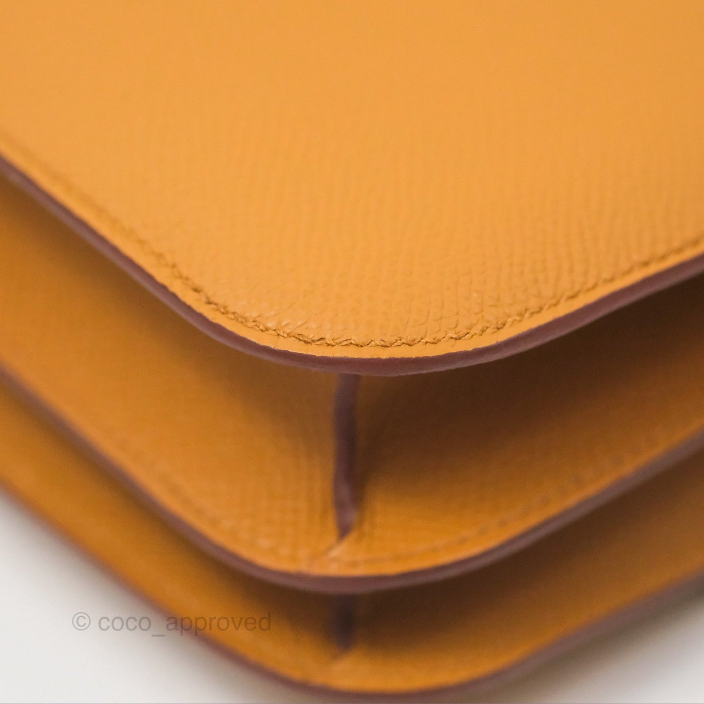 Hermès Constance Mini 18cm Mirror Sesame 2S Epsom Gold Hardware