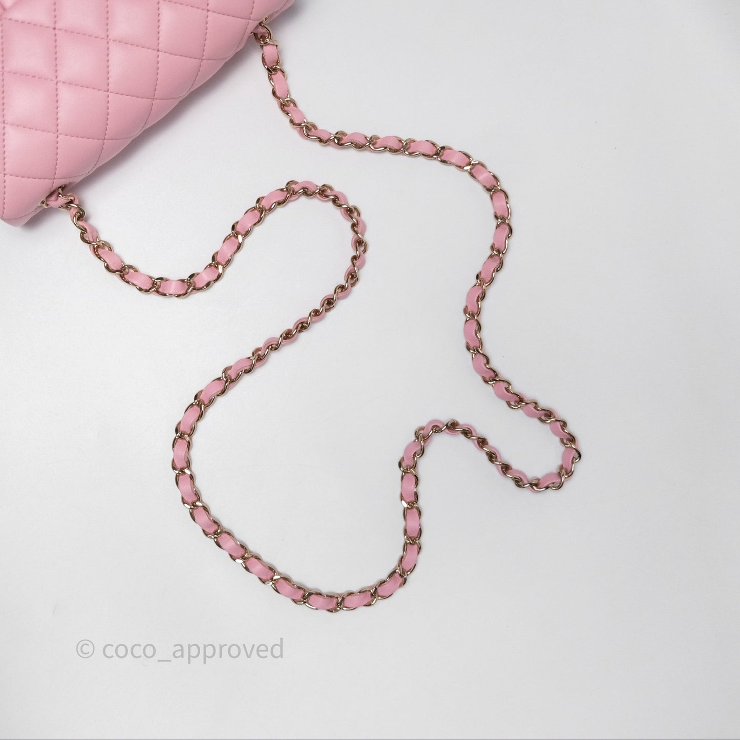 Chanel Quilted Mini Rectangular Flap Pink Lambskin Gold Hardware