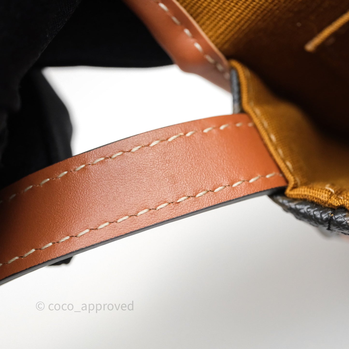 Celine Mini Besace Triomphe Canvas Calfskin Tan