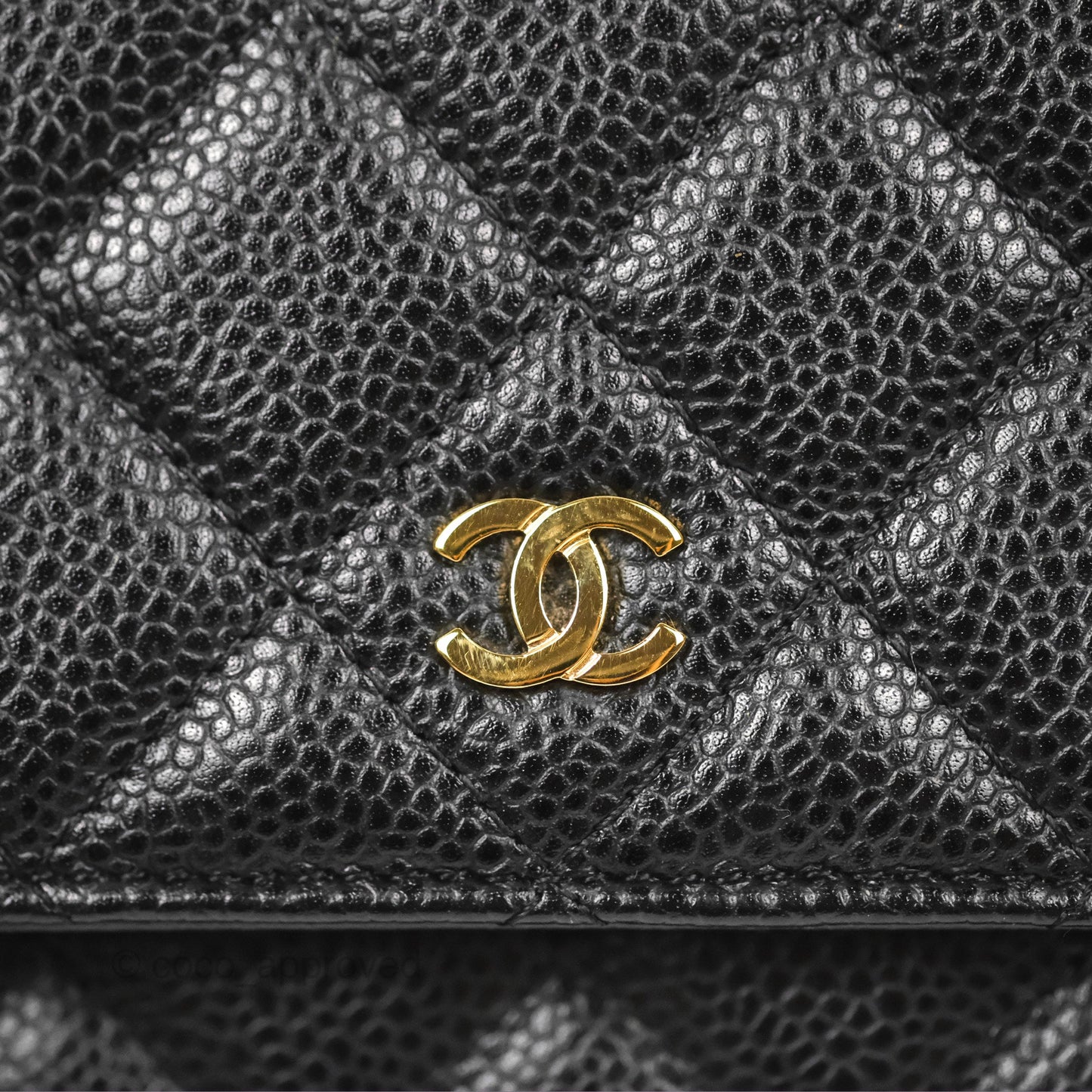 Chanel Classic Quilted WOC Black Caviar Gold Hardware