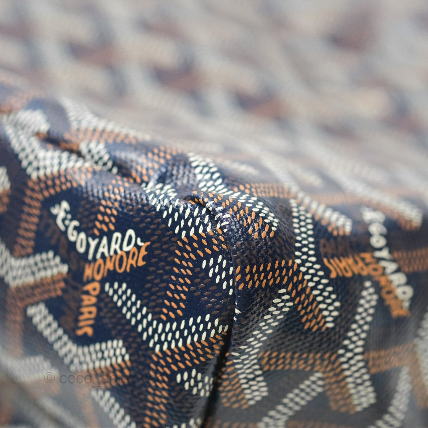 Goyard Bohème Hobo Bag Navy Goyardine Canvas