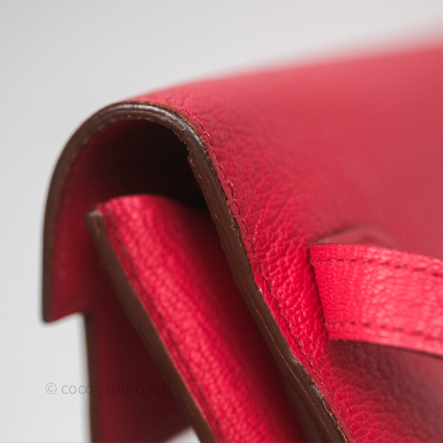 Hermès Kelly Wallet Pink Chevre Mysore Palladium Hardware