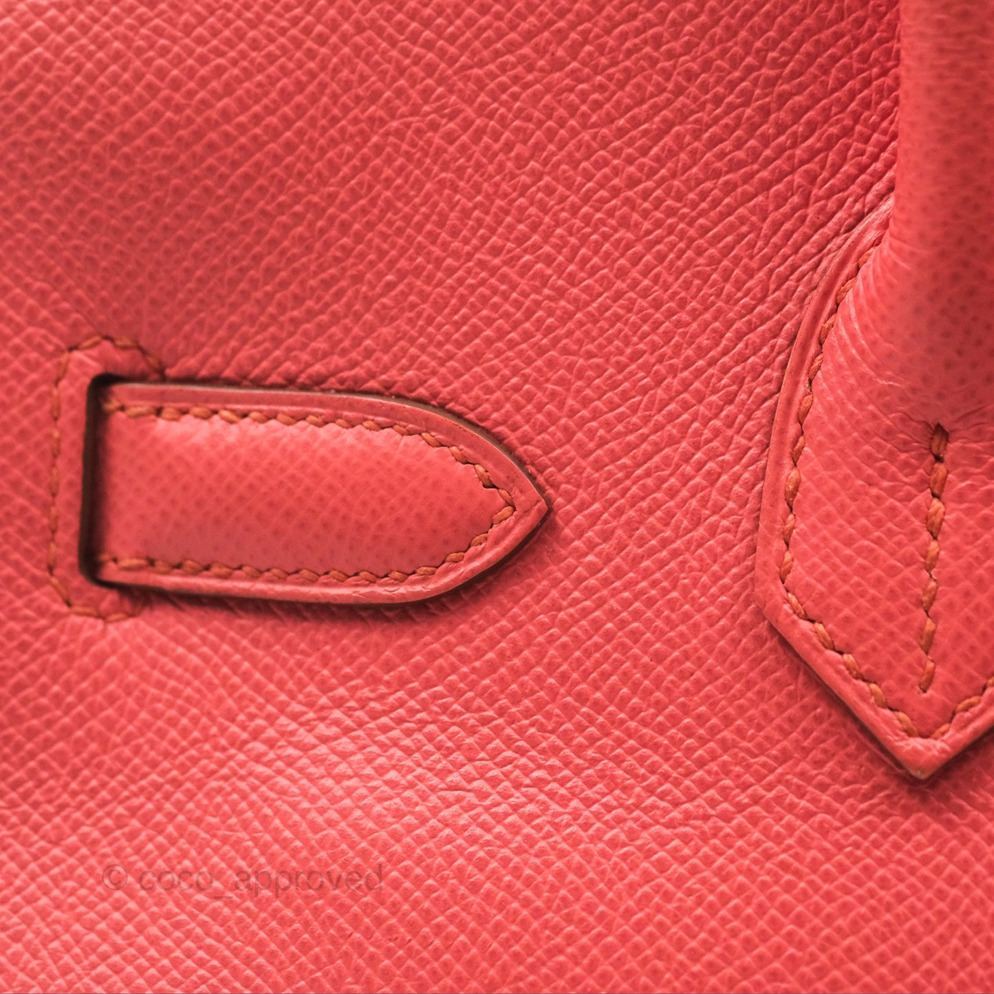 Hermès Birkin 30 Retourne Flamingo I5 Epsom Gold Hardware