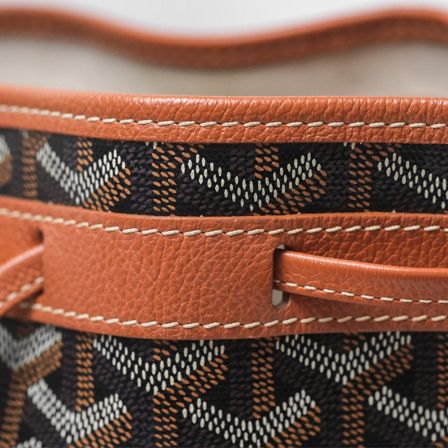 Goyard Petit Flot Bucket Bag Black & Tan Goyardine