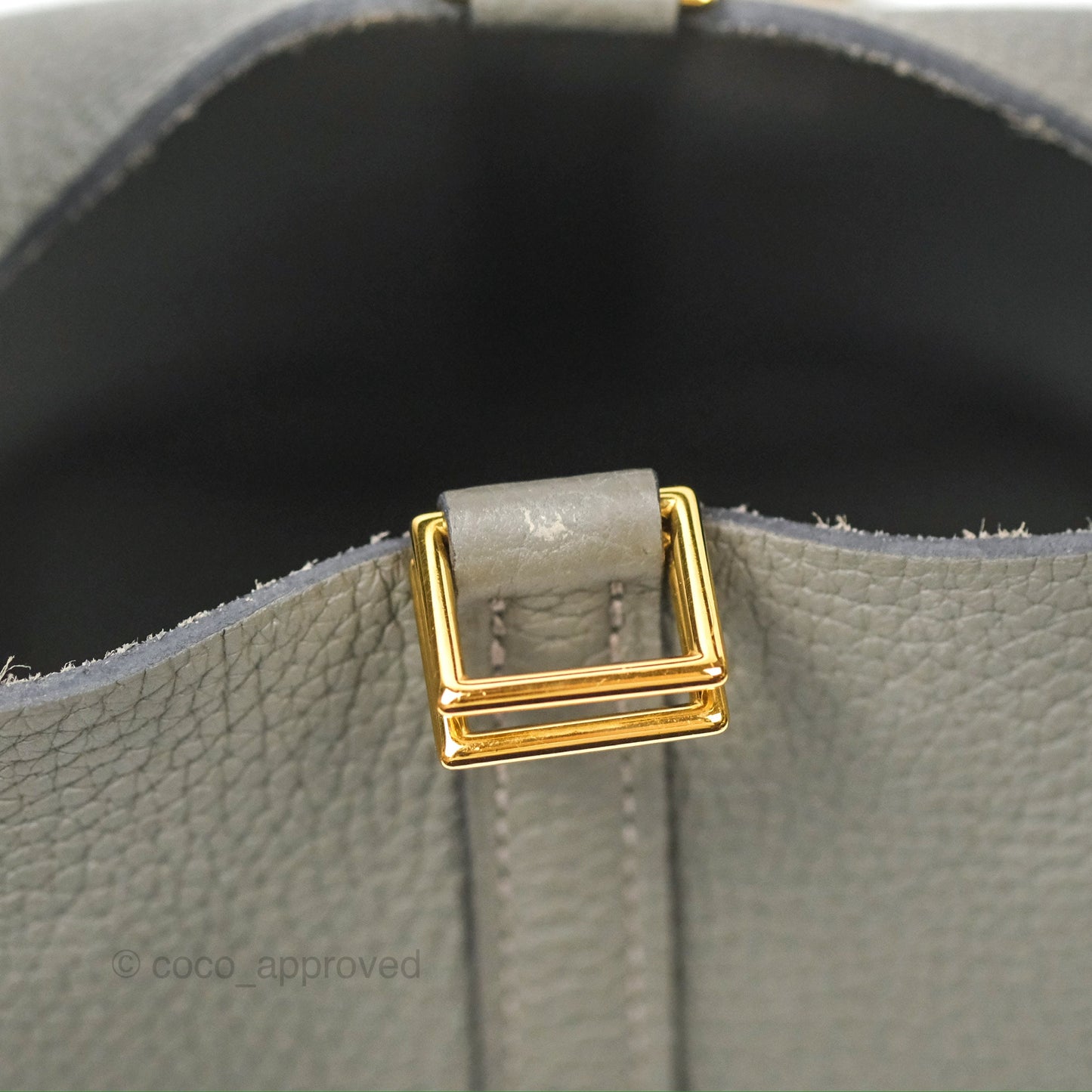 Hermès Picotin Lock 18 Gris Meyer 0L Taurillon Clemence Gold Hardware