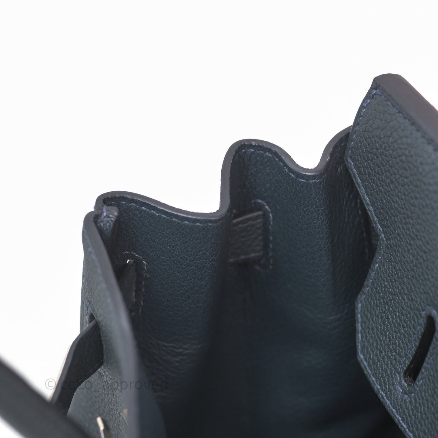 Hermès Birkin 30 Vert Rousseau V0 Togo Palladium Hardware