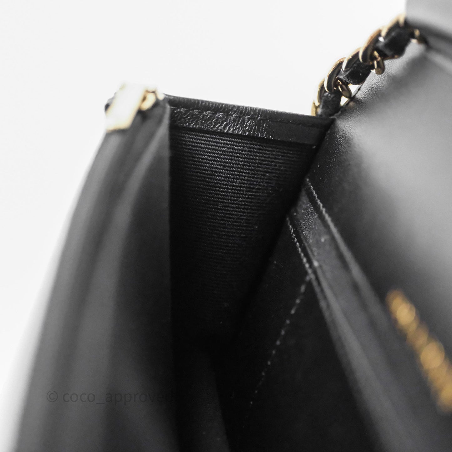 Chanel Mini Flap Bag Black Lambskin Gold Hardware