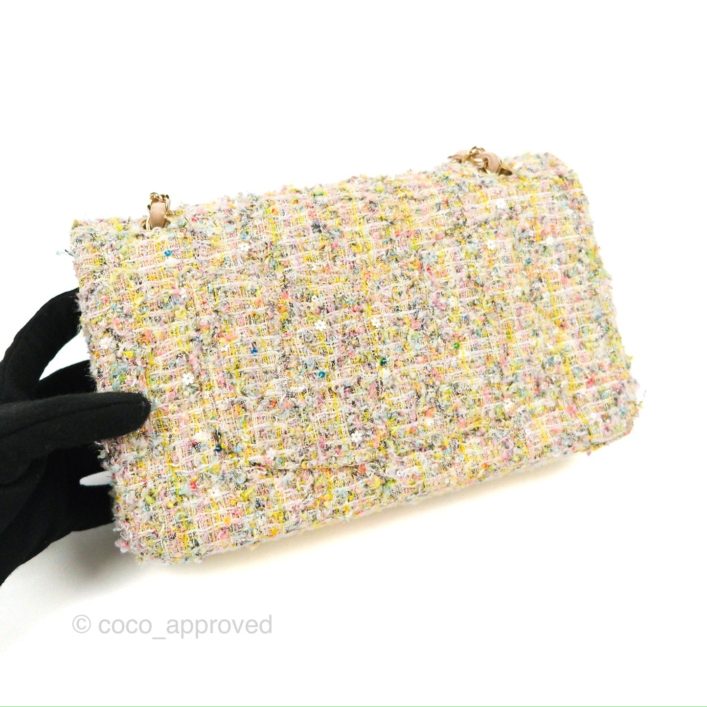 Chanel Reissue Tweed Pastel Garden Party Flap