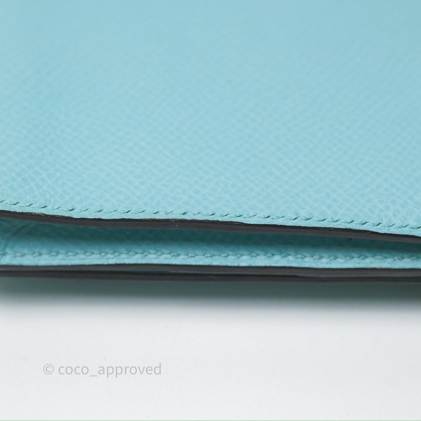 Hermès Bearn Long Wallet Bleu Atoll 3P Epsom Gold Hardware
