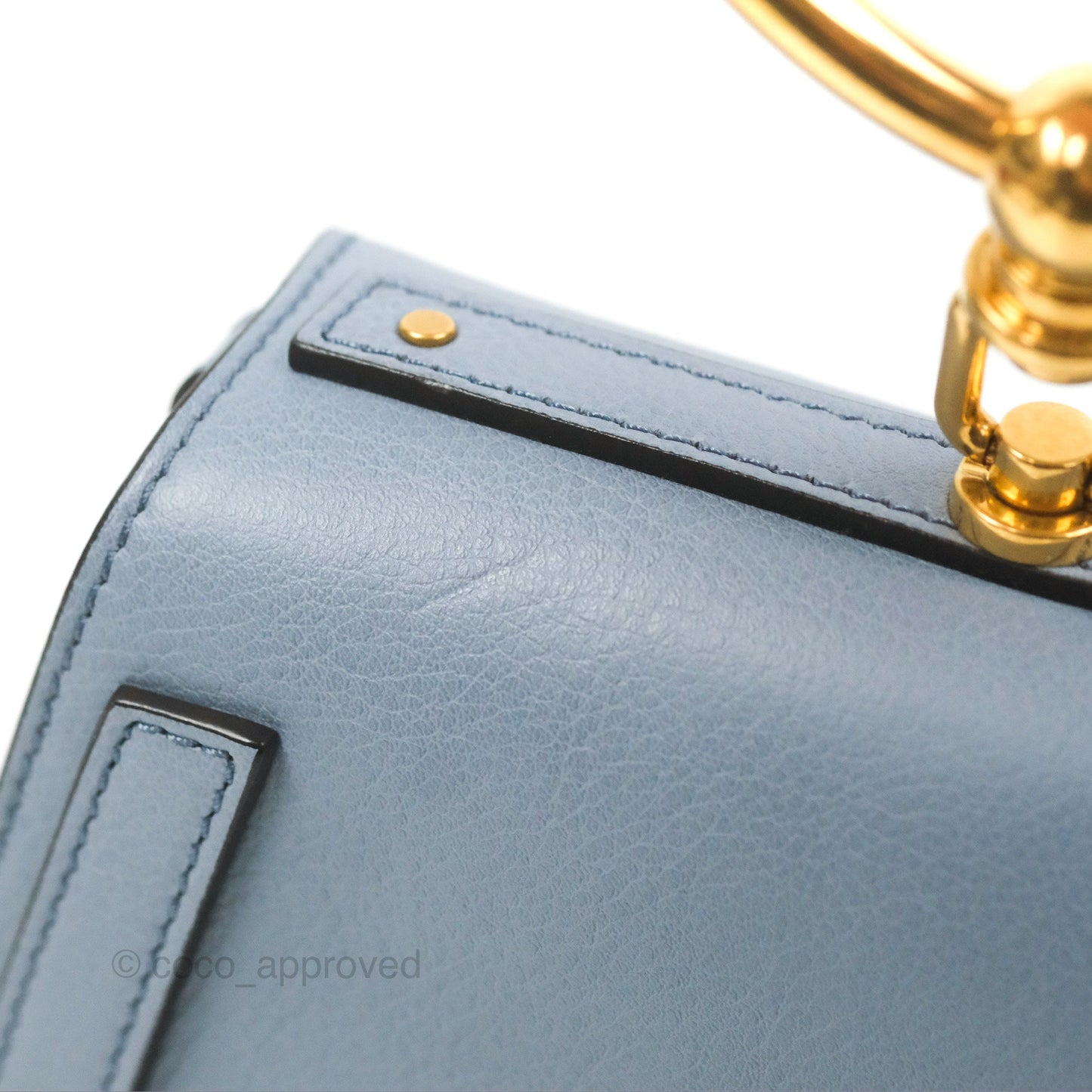 Chloé Nile Crossbody Bag Blue Calfskin