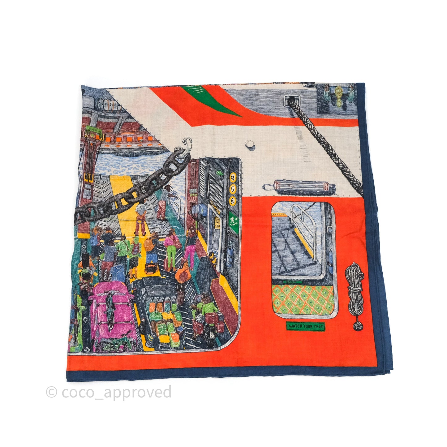 Hermès Ferry Tales Scarf 100 Cashmere/ Silk