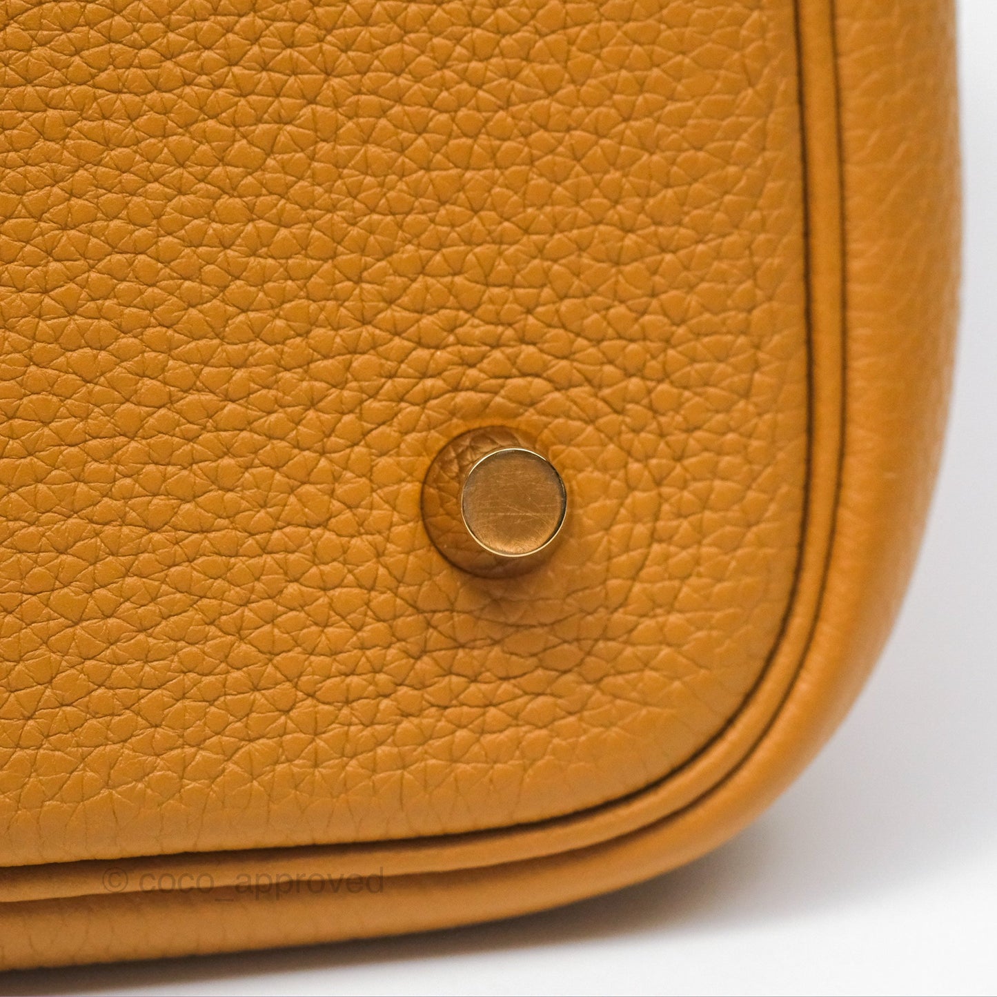 Hermès Picotin 22 Sesame 2S Clemence Gold Hardware