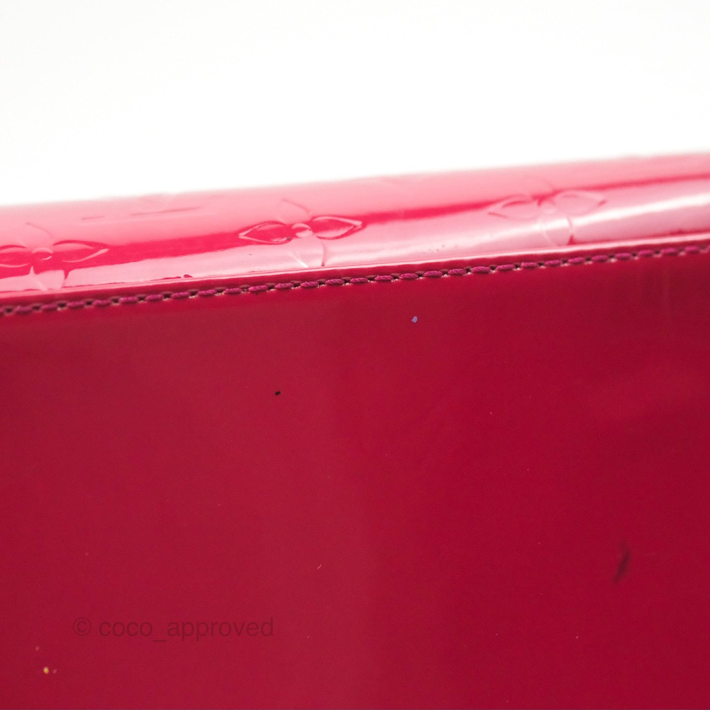 Louis Vuitton Brea MM Red Vernis Patent Monogram