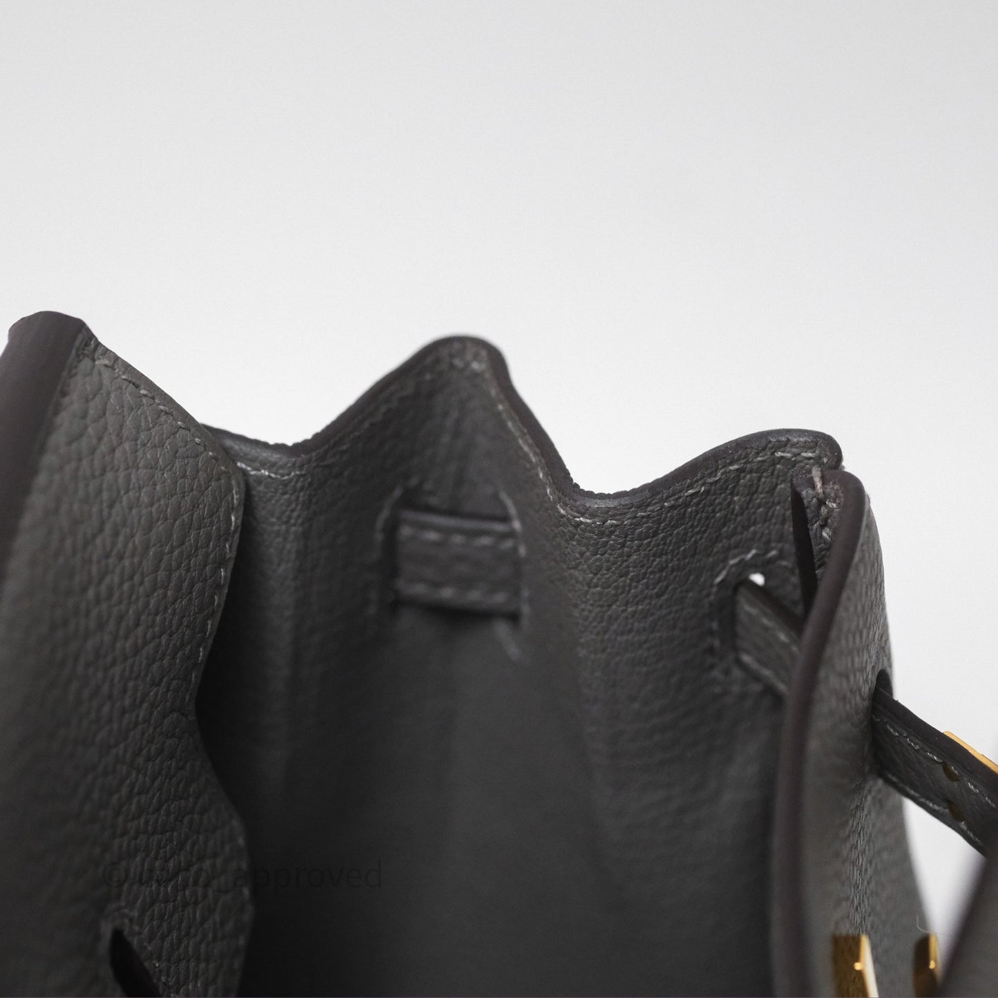 Hermès Birkin 25 Retourne Gris Meyer 0L Togo Gold Hardware