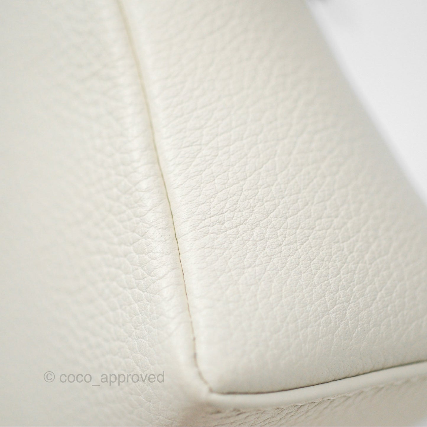 Loro Piana Extra Pocket L19 White Grained Calfskin
