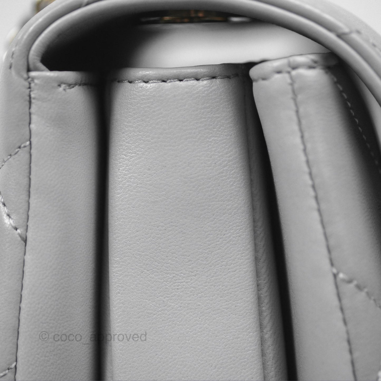 Chanel Small Trendy CC Grey Lambskin Gold Hardware