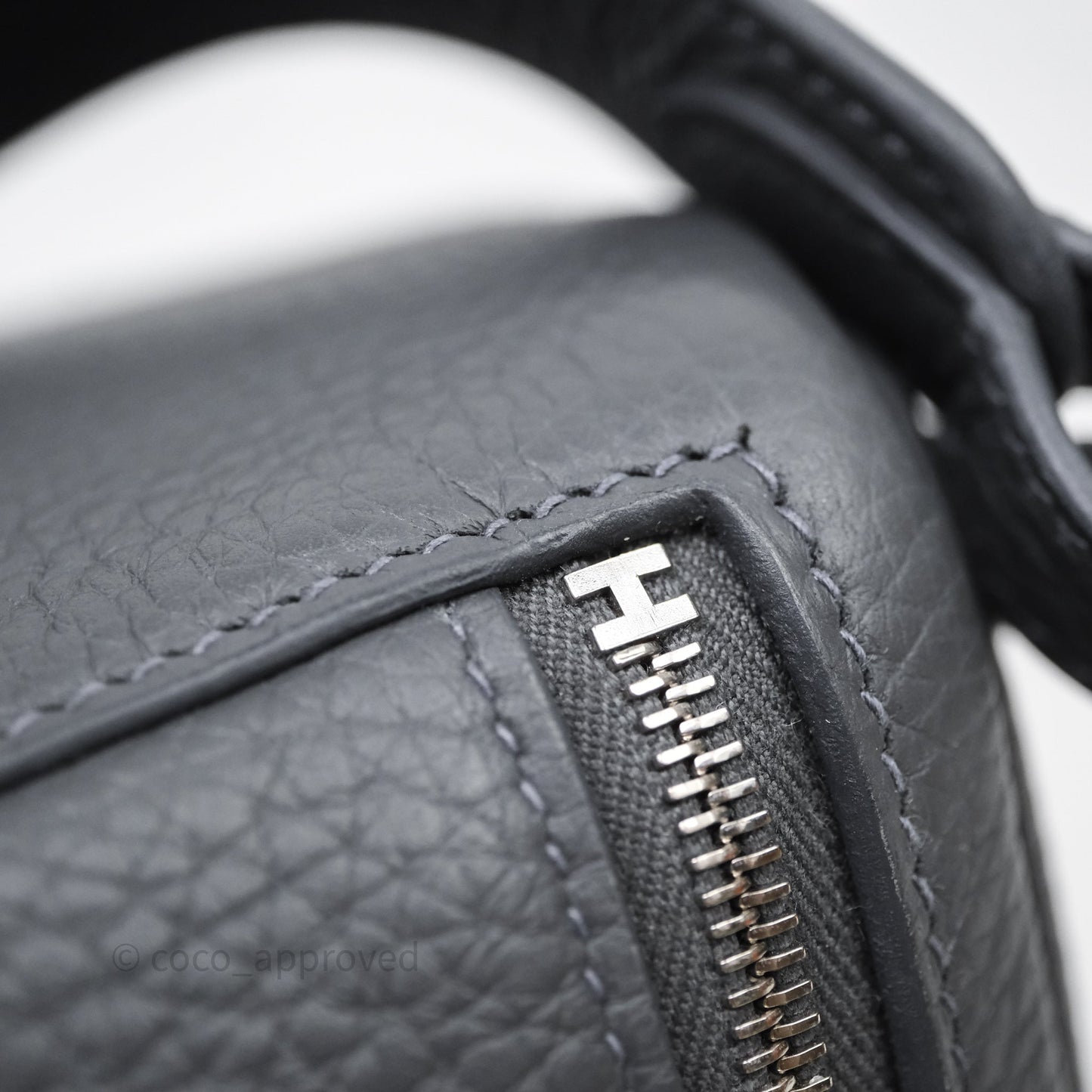 Hermès Mini Lindy II 85 Ardoise Clemence Palladium Hardware