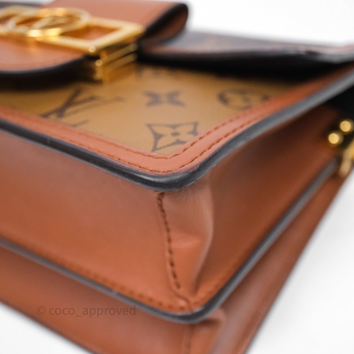 Louis Vuitton Mini Dauphine Monogram Tan Calfskin