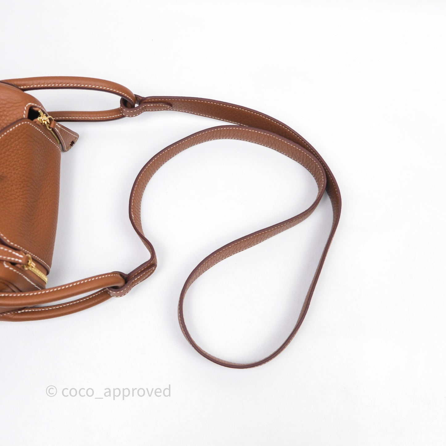 Hermès Mini Lindy 20 Gold Clemence Gold Hardware