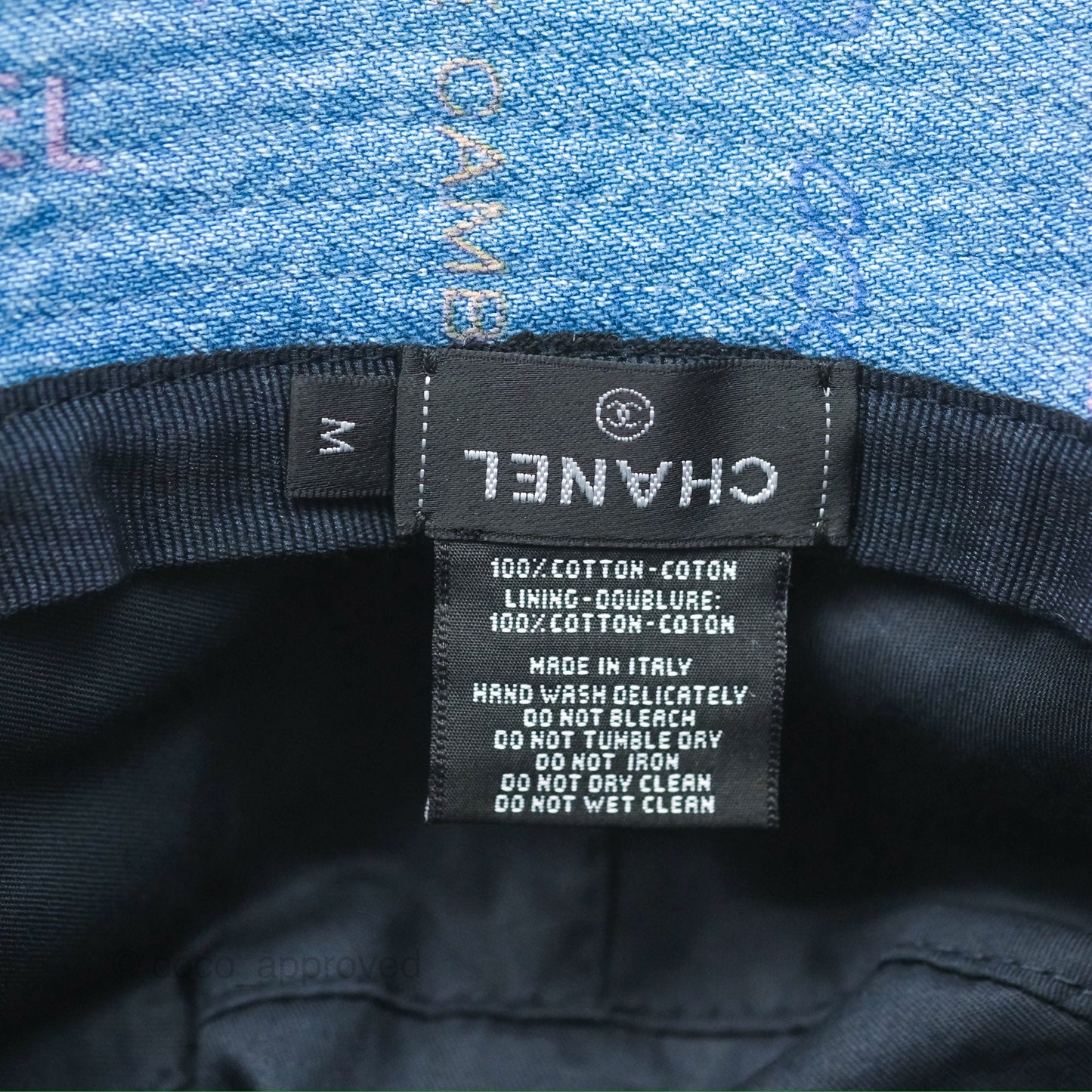 Chanel CC Denim Bucket Hat 22S
