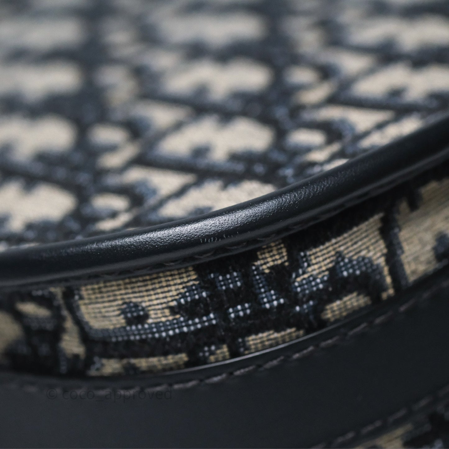 Christian Dior Medium Bobby Bag Blue Oblique Jacquard Canvas