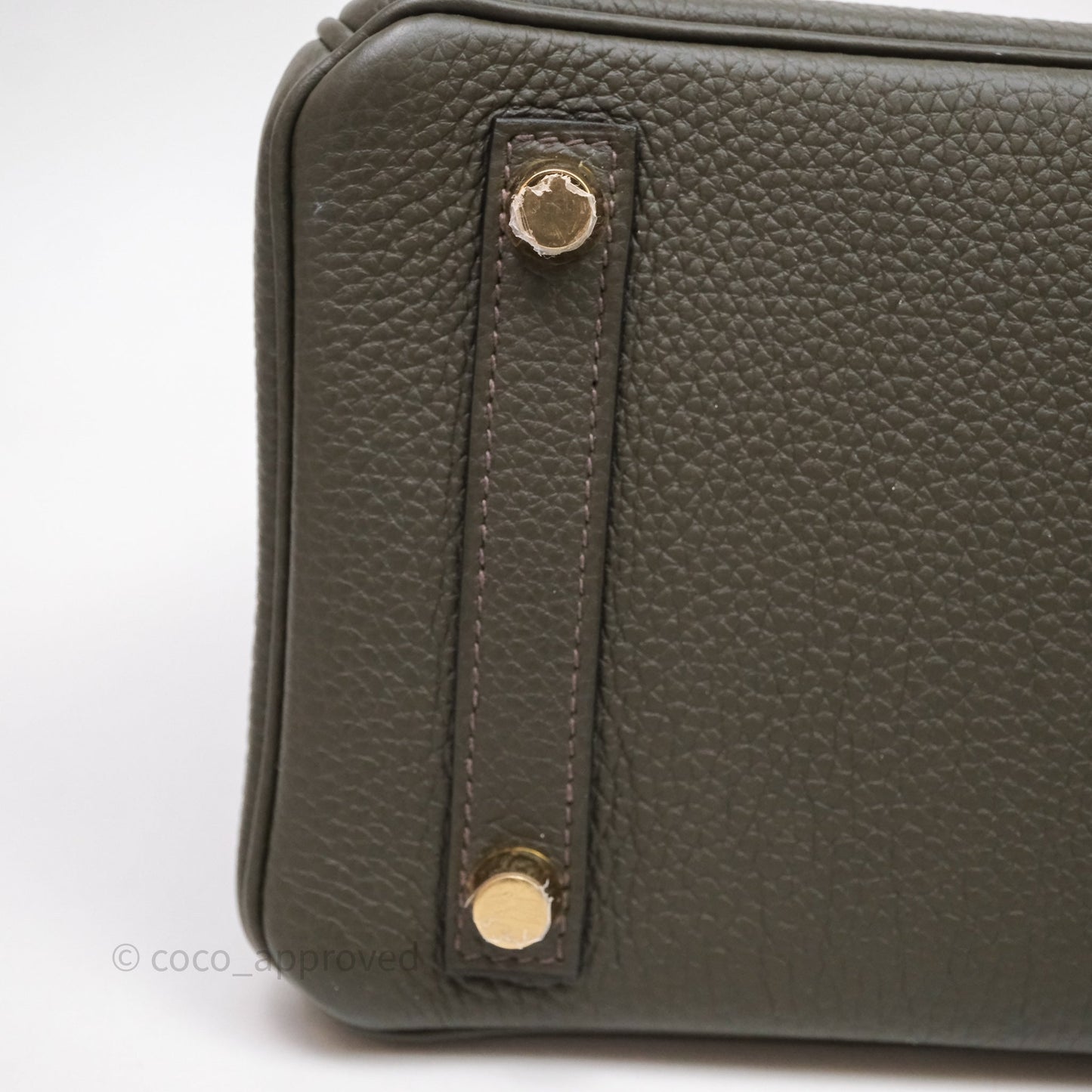 Hermès Birkin 25 Vert De Gris Togo Gold Hardware