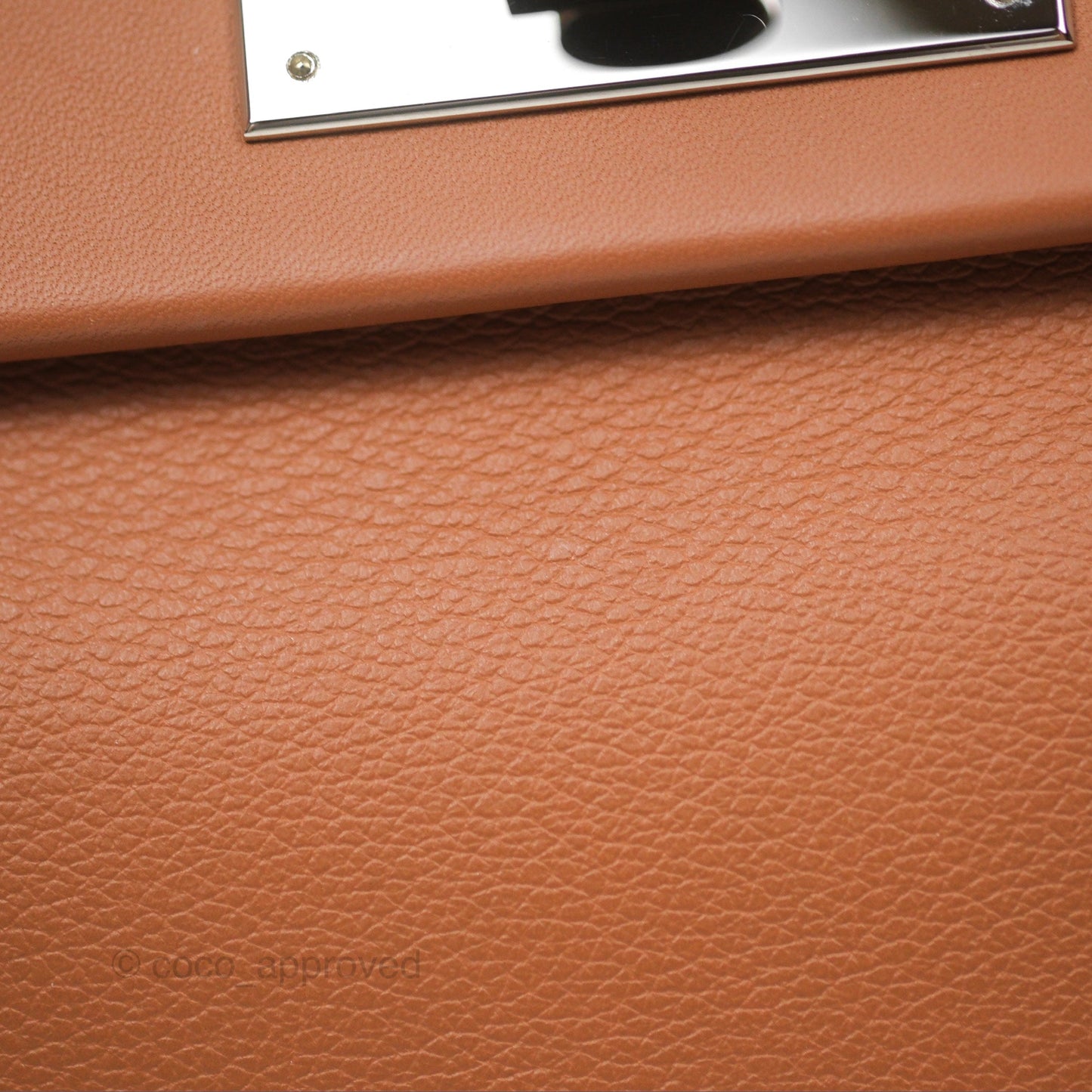 Hermès 24/24 21 Mini Gold 37 Evercolor/ Swift Palladium Hardware