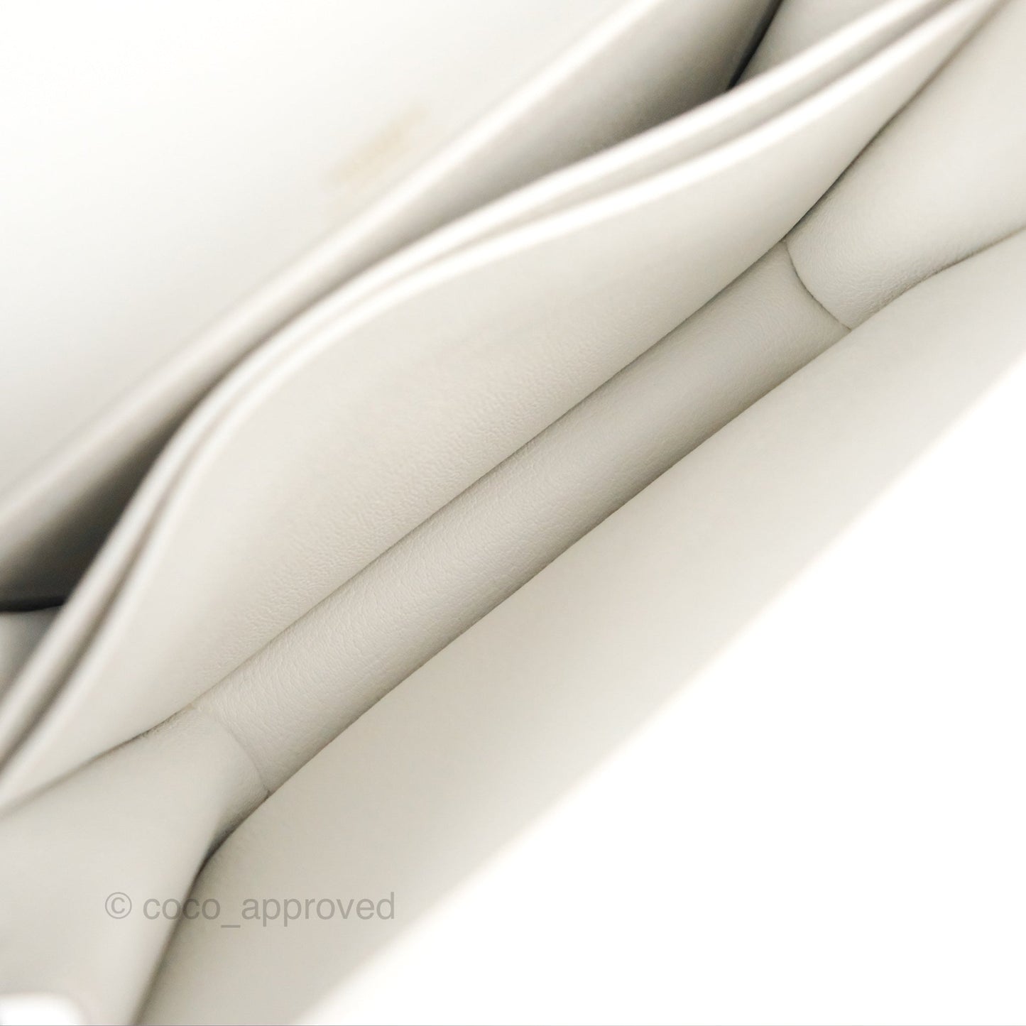 Hermès Roulis Mini 18 New White Evercolor Permabrass Hardware