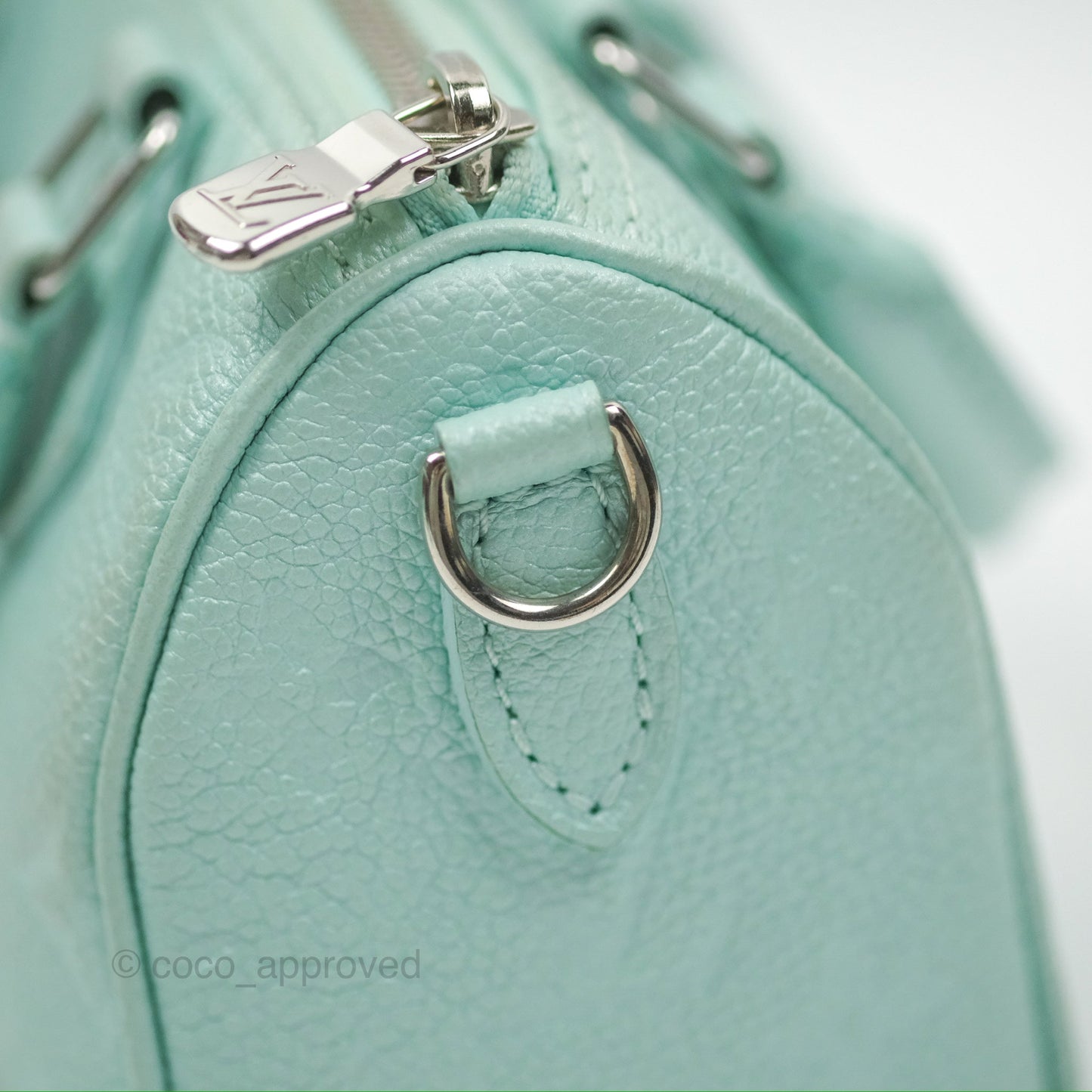 Louis Vuitton Nano Speedy Monogram Empreinte Pearly Lagoon Blue