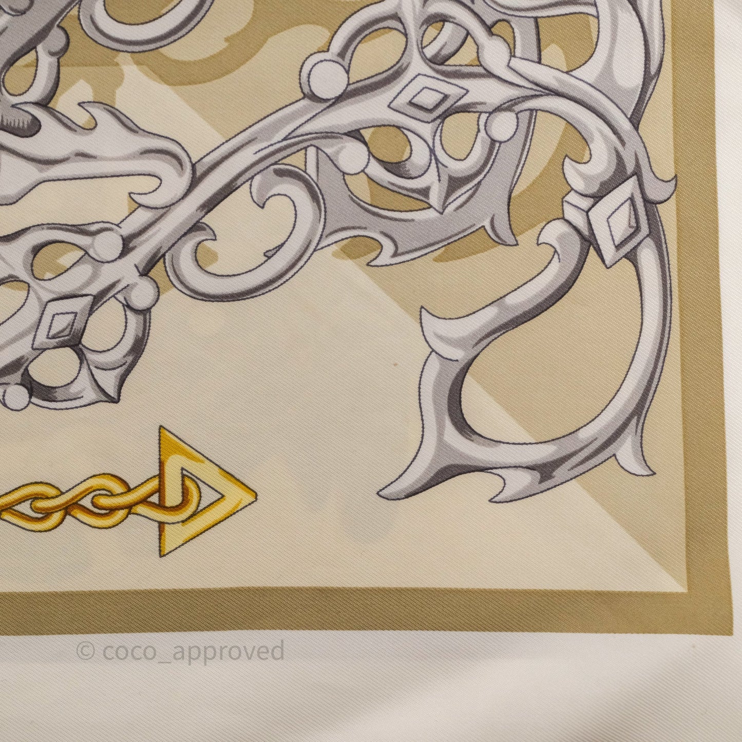 Hermes Brides Et Destin 90 Silk Scarf Vert