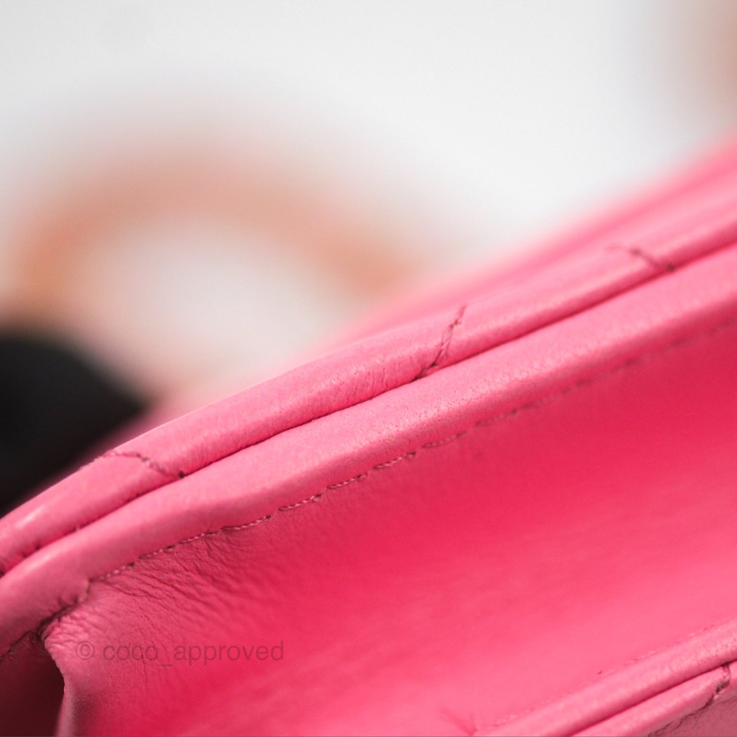 Chanel Quilted Pearl Crush Wallet on Chain WOC Pink Lambskin Aged Gold Hardware