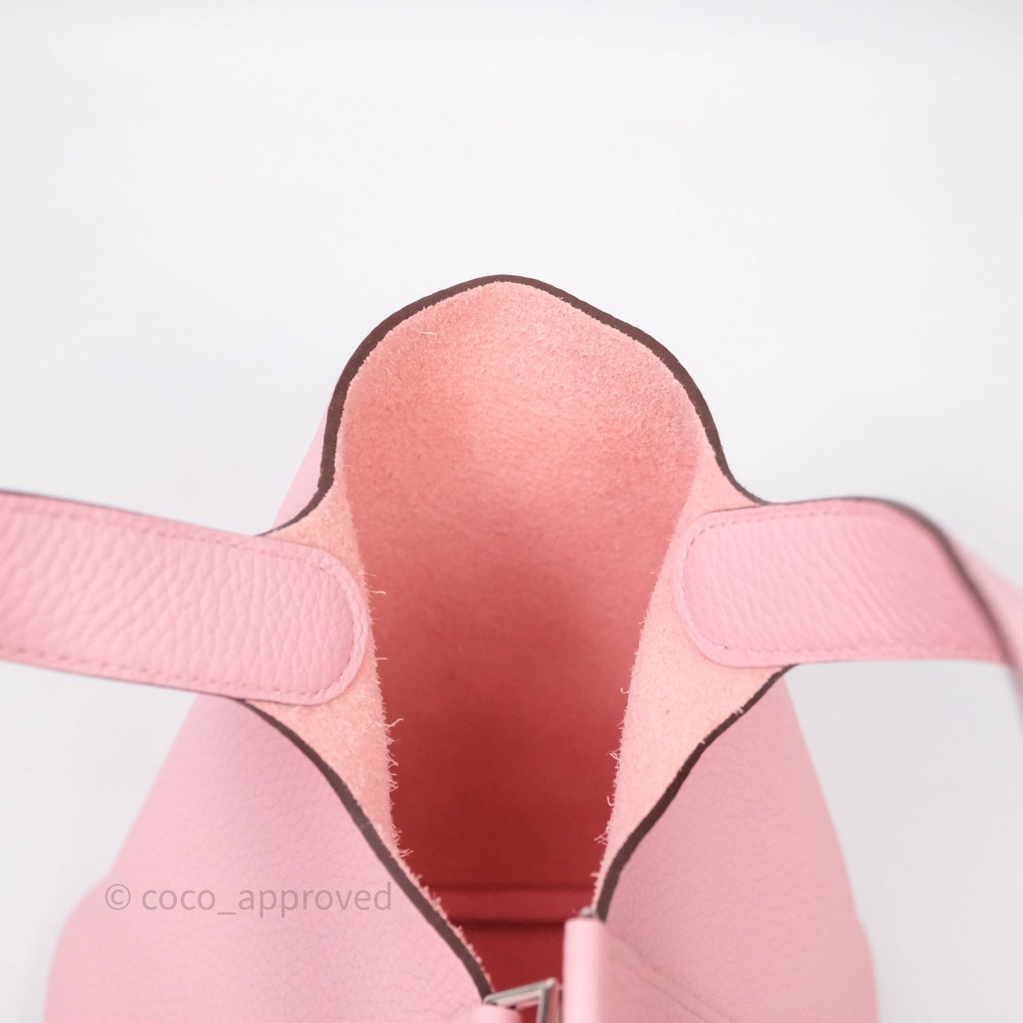 Hermès Picotin 18 Rose Sakura 3Q Clemence Palladium Hardware