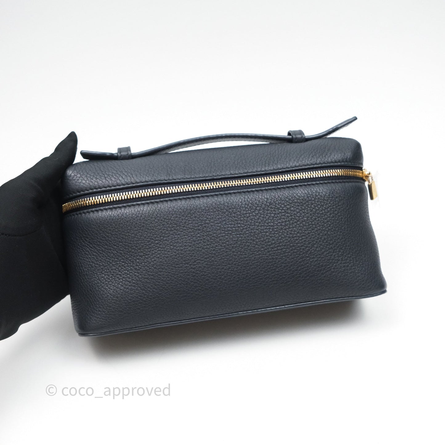 Loro Piana Extra Pocket L19 Navy Grained Calfskin
