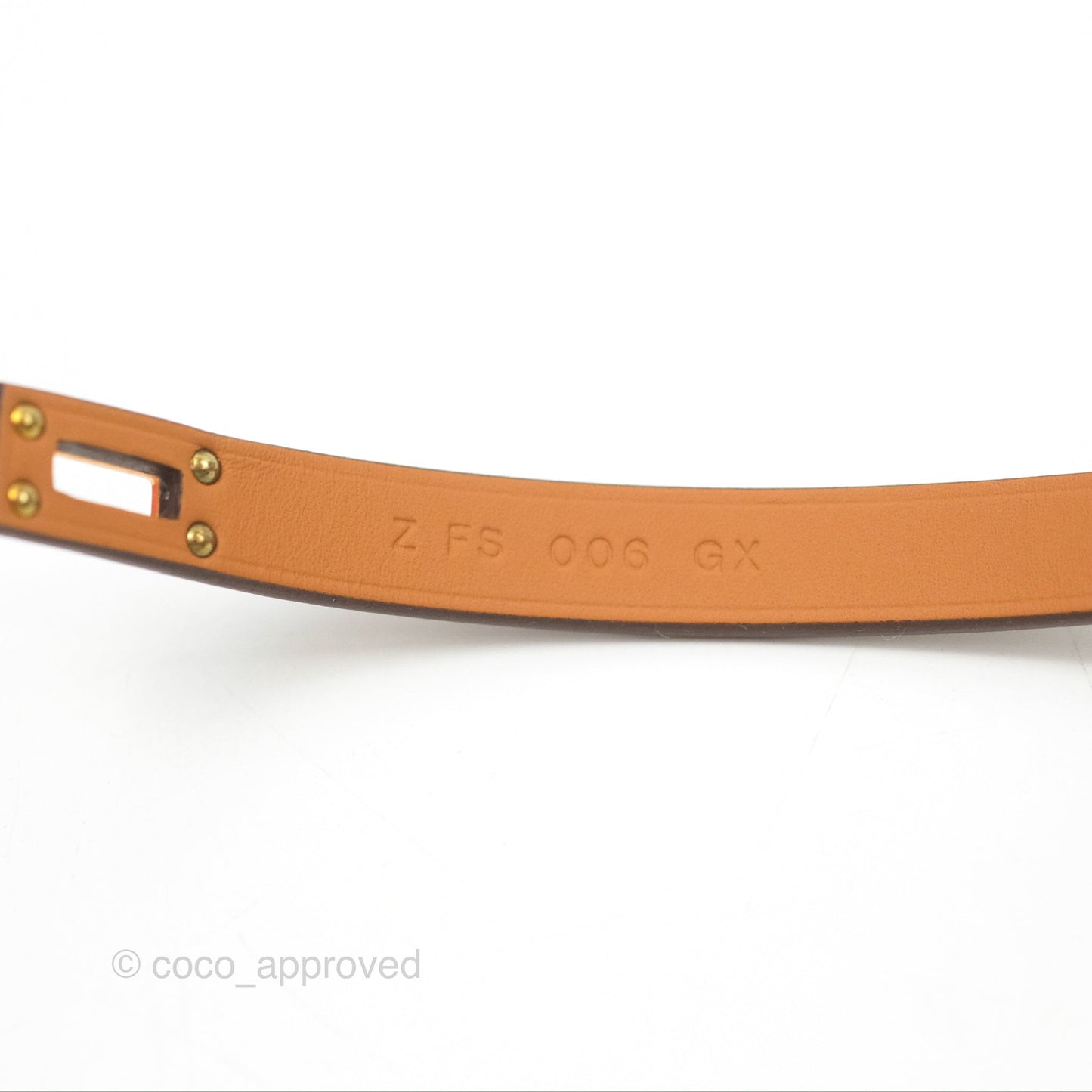 Hermès Mini Kelly Double Tour Bracelet Etoupe Swift Rose Gold Hardware