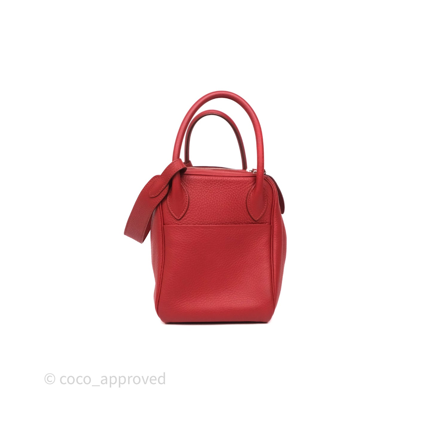 Hermès Lindy 30 Rouge Garance 54 Clemence Palladium Hardware