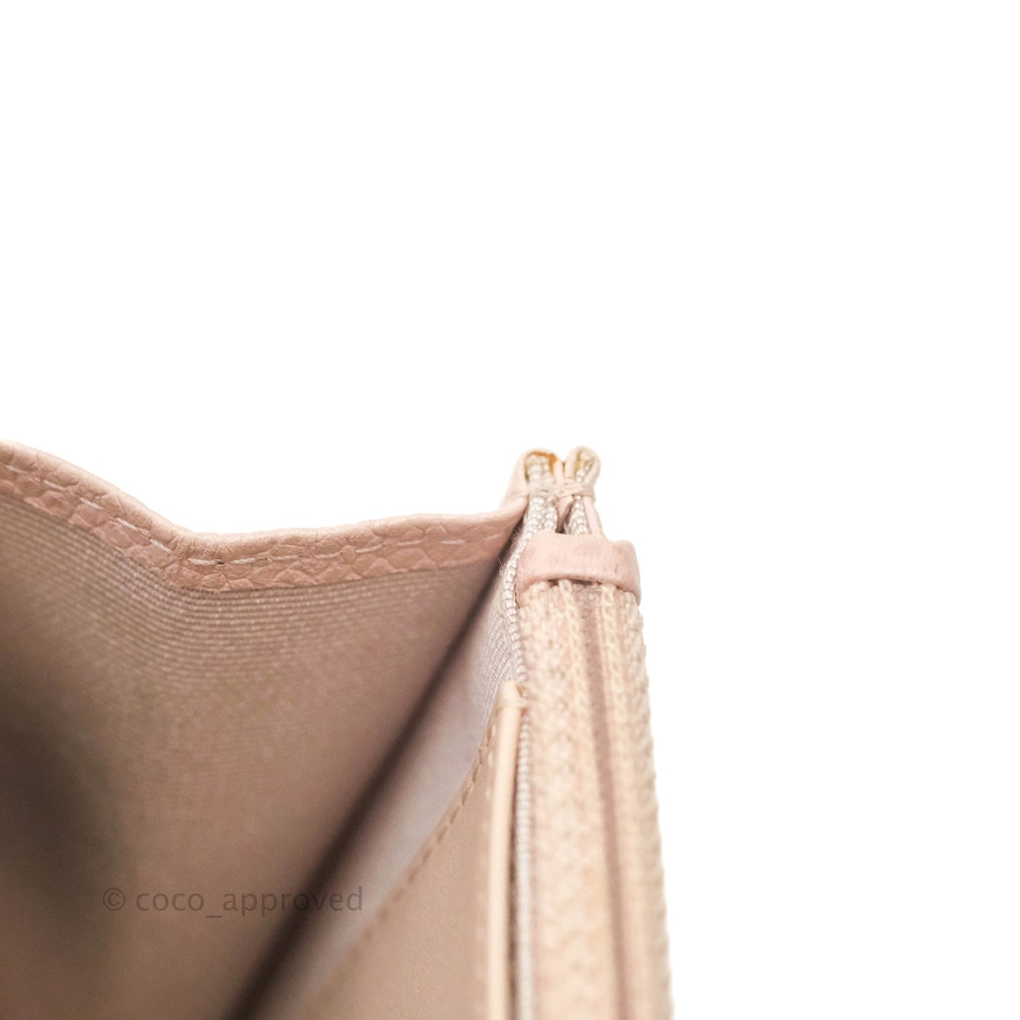Chanel Quilted Wallet on Chain WOC Sakura Pink Caviar Silver Hardware