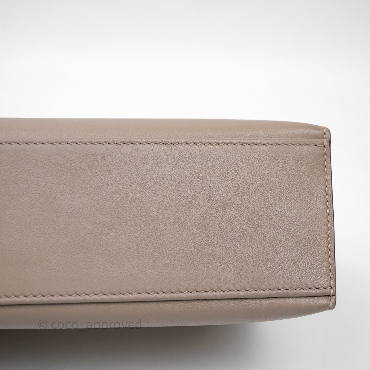 Hermès Kelly Pochette Gris Asphalte M8 Swift Gold Hardware