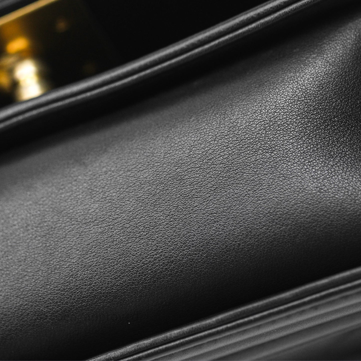 Chanel Small Boy Black Lambskin Aged Gold Hardware