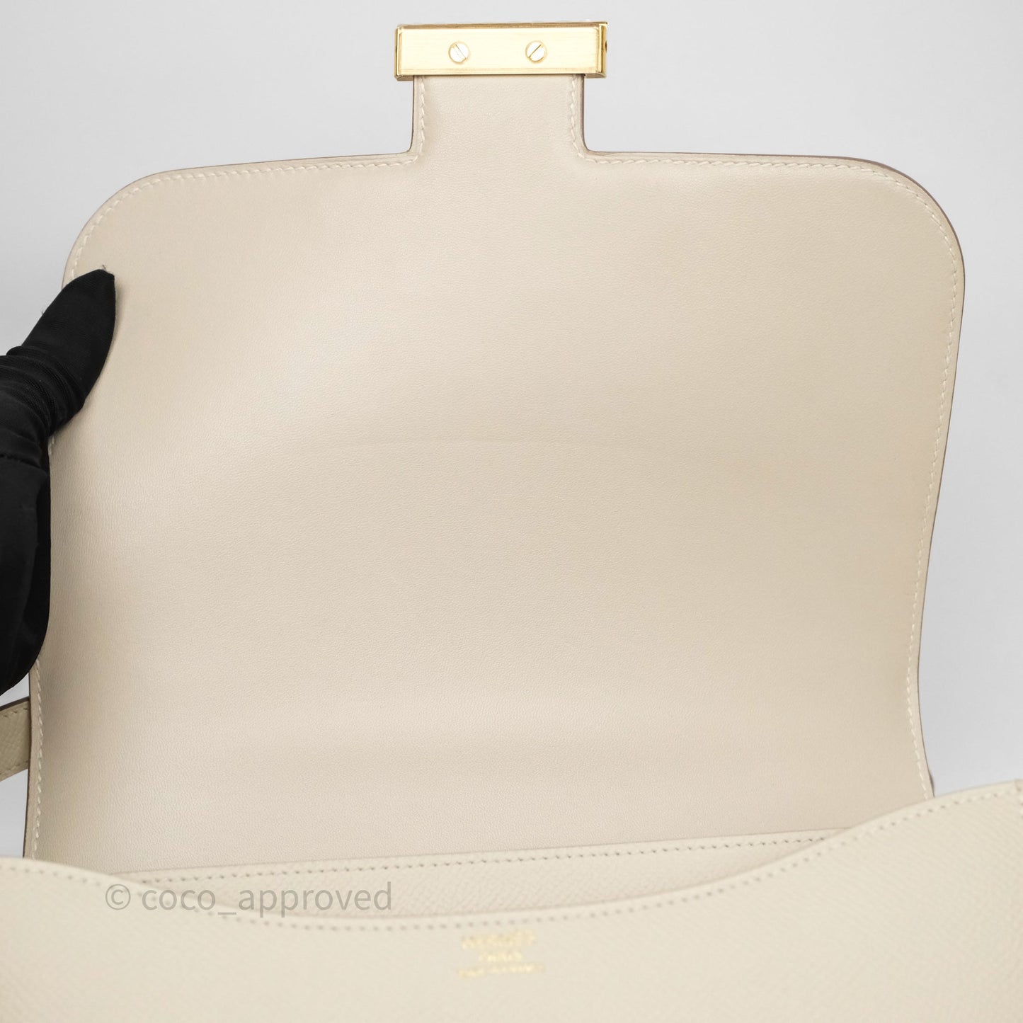Hermès Constance 24 Craie 10 Epsom Gold Hardware