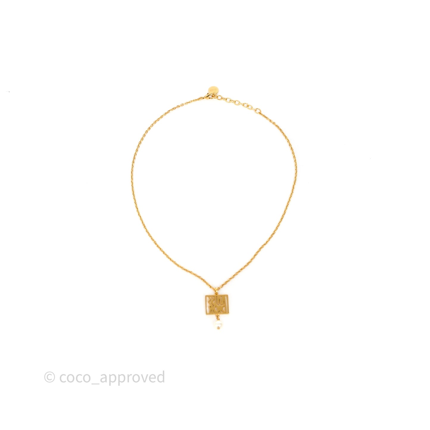 Christian Dior Miss Dior Necklace Gold Tone